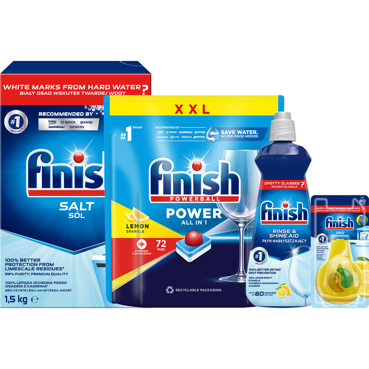 Zestaw Finish All in 1 Lemon Max Tabletki - FINISH | Sklep EMPIK.COM