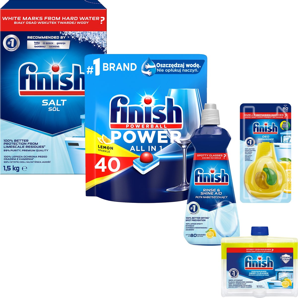Zestaw Finish All in 1 Max Lemon Tabletki - FINISH | Sklep EMPIK.COM