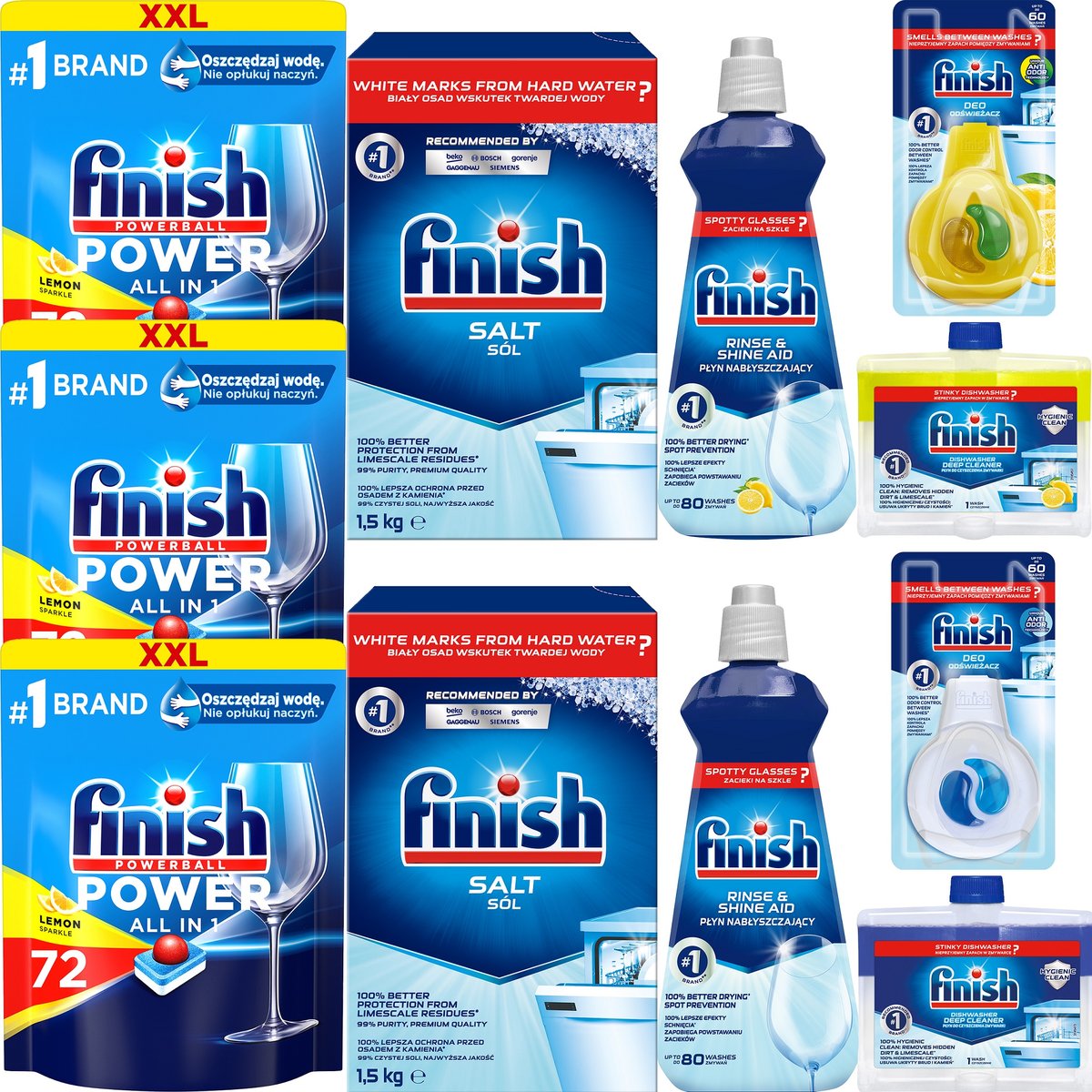 Zestaw Finish All in 1 Max Lemon Tabletki - FINISH | Sklep EMPIK.COM