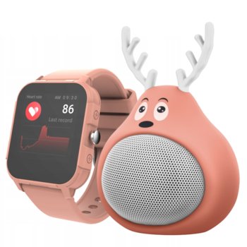 Zestaw Forever smartwatch IGO 2 JW-150 + Głośnik Sweet Animal Deer ABS-100 pomarańczowy - TelForceOne S.A.