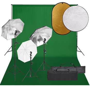 Zestaw fotograficzny 5500K 3x lampy, 3x parasolki, - Zakito Europe