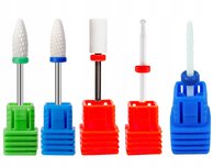 Zestaw Frezów Ceramicznych 5szt. Hybryda Żel Akryl