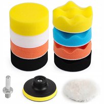 Zestaw Gąbek Polerskich Pady Na Wiertarke 80Mm VERK GROUP