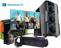 Zestaw GAMINGOWY RYZEN 5, RTX 5060 8GB 16GB DDR4 480GB M2 WIN11 MONITOR 27'