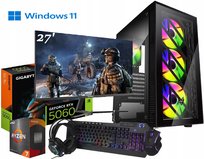 Zestaw GAMINGOWY RYZEN 7 RTX 5060 8GB, 16GB DDR4 480GB M2 WIN11 MONITOR 27'