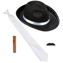 Zestaw Gangstera Czarny Lata 20 Widmann
