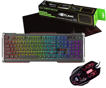 Zestaw GENESIS RHOD 400 RGB ALU klawiatura + mysz + mata - klawiatura dla graczy z podświetleniem RGB - Genesis