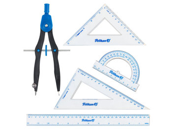 Zestaw geometryczny, 5 elementów - Pelikan