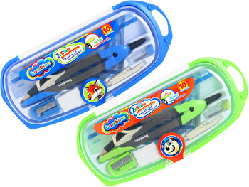 Zestaw Geometryczny Z Cyrklem Bambino 10 Elementów 1 Szt. Mix - St.Majewski