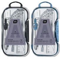 Zestaw geomteryczny, Academy, 7 elementów, Interdruk