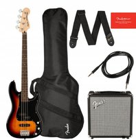 Zestaw Gitara Basowa Squier Affinity P-Bass PJ Pack 3-SB Piec Rumble 15 Inny producent