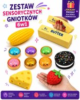 Zestaw Gniotków Sensorycznych 6w1 – HIT! Antystresowe Squishy | Idealny Prezent Inna marka