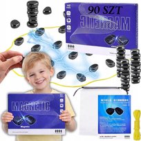 Zestaw gra magnetyczna w szachy 90 kulek zestaw edukacyjny