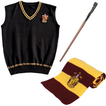 Zestaw Gryffindor Harry Potter Różdżka Kamizelka Szal Szalik Neville Longbottom Xl/Xxl - Hopki