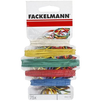 Zestaw gumek recepturek 75 szt w czterech rozmiarach FACKELMANN 59923 - Fackelmann