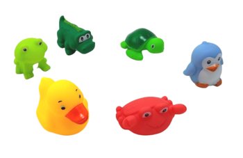 Zestaw gumowych zabawek do kąpieli - zwierzątka - Inna marka
