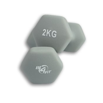 Zestaw hantli neoprenowych 2x 2kg - Be4Sport