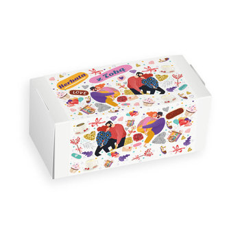 Zestaw herbat Herbata z Tobą – prezent podarunek dla zakochanych na walentynki rocznicę z herbatą wysokiej jakości 19x5g + 8g - Cup&You