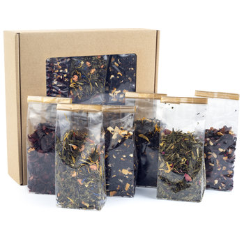 Zestaw herbat NA PREZENT w pudelku mix herbaty liściaste smakowe - Inna marka