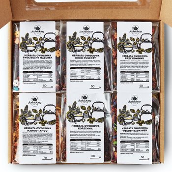 Zestaw herbat OWOCOWYCH z hibiskusem na prezent z okienkiem MANGO-TANGO - Inna marka
