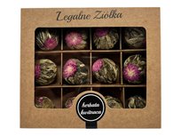 Zestaw Herbata Kwitnąca Bombonierka LEGALNE ZIÓŁKA na PREZENT 12 SZTUK