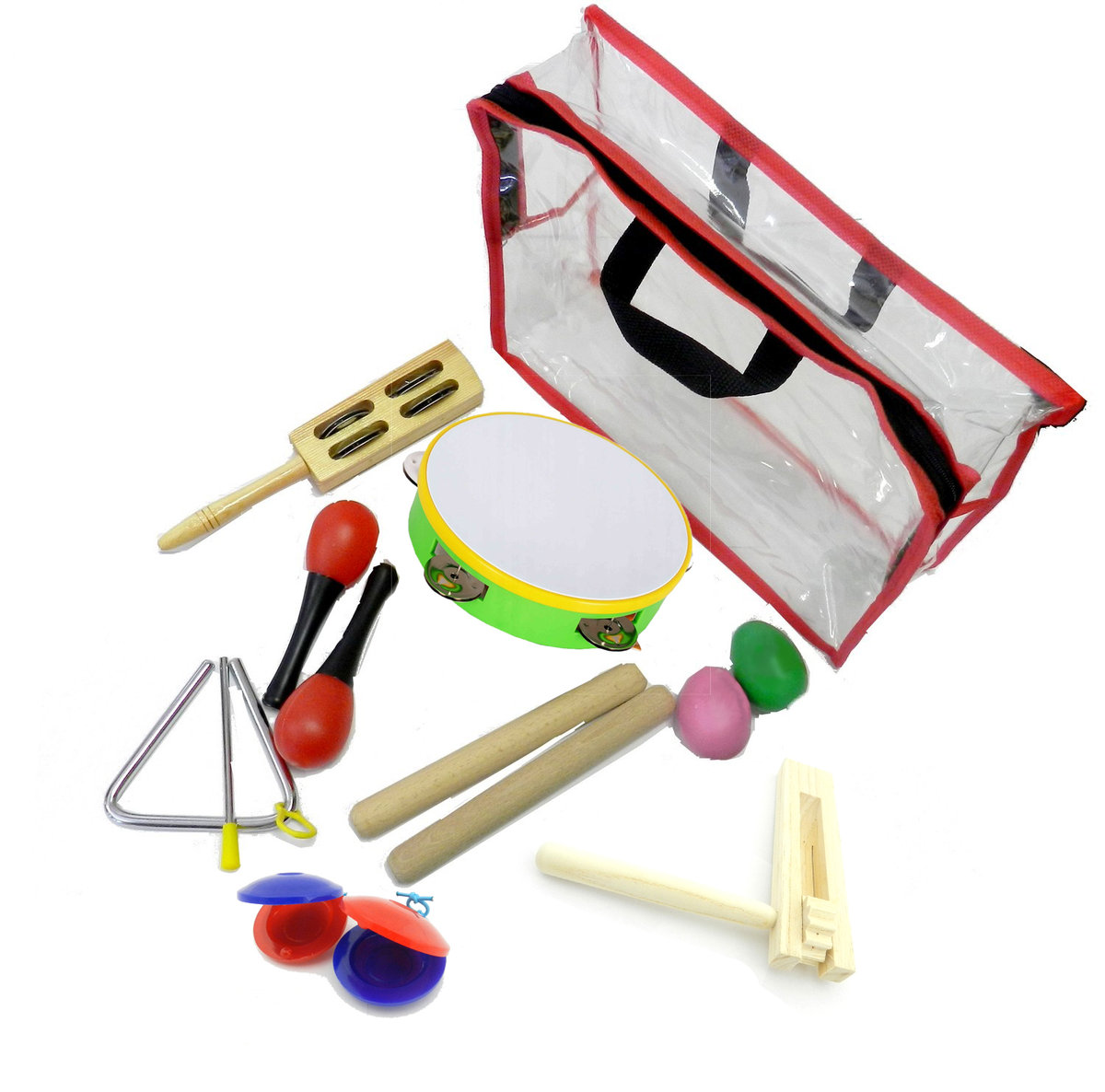 Zdjęcia - Zabawka muzyczna Akord Zestaw Instrumentów Perkusyjnych dla dzieci 11 elementów P03(11) 