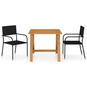 Zestaw jadalniany ogrodowy - Stół + 2 krzesła, dre - Zakito