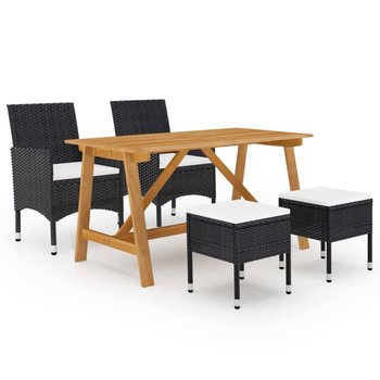 Zestaw jadalniany ogrodowy - stół + krzesła - Zakito