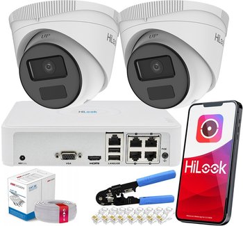 Zestaw Kamer Do Monitoringu 2X Ipc-T241H-C Zewnętrzne Hilook By Hikvision - HiLook