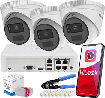 Zestaw Kamer Do Monitoringu 3X Ipc-T241H-C Zewnętrzne Hilook By Hikvision - HiLook