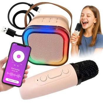 Zestaw Karaoke Mikrofon + Głośnik Bezprzewodowy Bluetooth dla Dzieci - Lewer