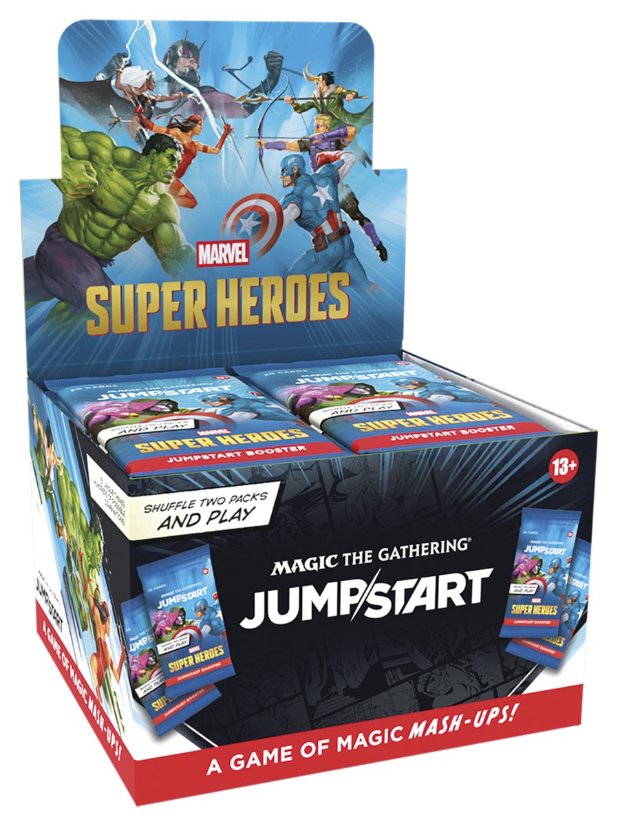 Zestaw kart MTG: Marvel Super Heroes - Jumpstart Booster Box (24 Paczki)