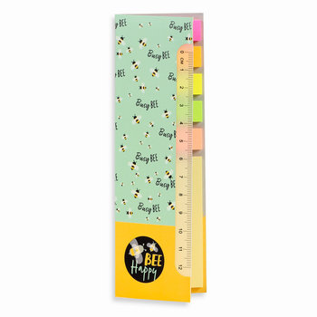 Zestaw karteczek z linijką, Bee Happy, 6 bloczków - Paperdot