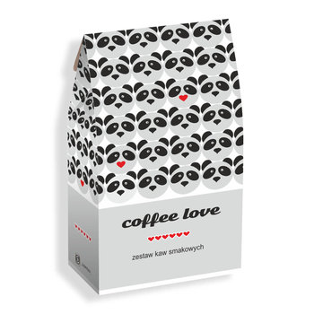 Zestaw kaw Coffee love  – prezent upominek dla zakochanych z kawą aromatyzowana smakową 10x10g walentynki 2024 - pomysł podarunek dla niej niego dziewczyny chłopaka żony męża - Cup&You