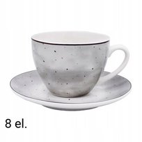 Zestaw Kawowy Z Porcelany Mg Home Antico 4X240 Ml Filiżanki Ze Spodkami