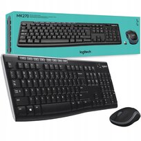 Zestaw klawiatura i mysz LOGITECH Wireless Combo MK270 czarny Bezprzewodowe Logitech
