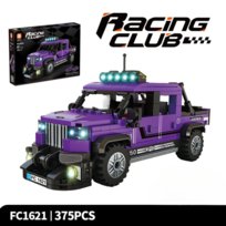 Zestaw klocków Forange FC1621 – Fioletowy pickup terenowy 375 elementów