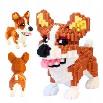 Zestaw Klocków Konstrukcyjnych Corgi Klocki Pies Do Zbudowania 3D 4000 el.
