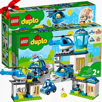 Zestaw Klocków Lego Duplo Policja Helikopter Komisariat Auto Klocki Prezent - LEGO