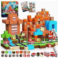 ZESTAW KLOCKÓW MAGNETYCZNYCH 100 SZTUK - FIRE FIGHTING