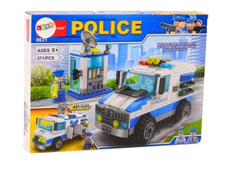 Zestaw Klocków Policja Wóz Policyjny Budynek 271 El - Lean Toys