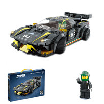 Zestaw klocków supercar samochód czarny 324el