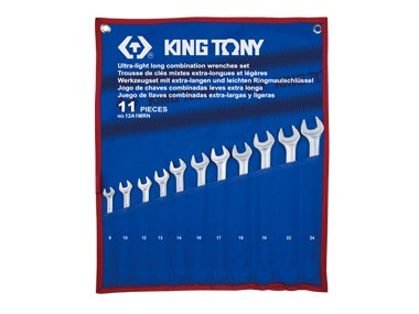 Zestaw kluczy płasko-oczkowych KING TONY 12A1MRN, 8-24 mm