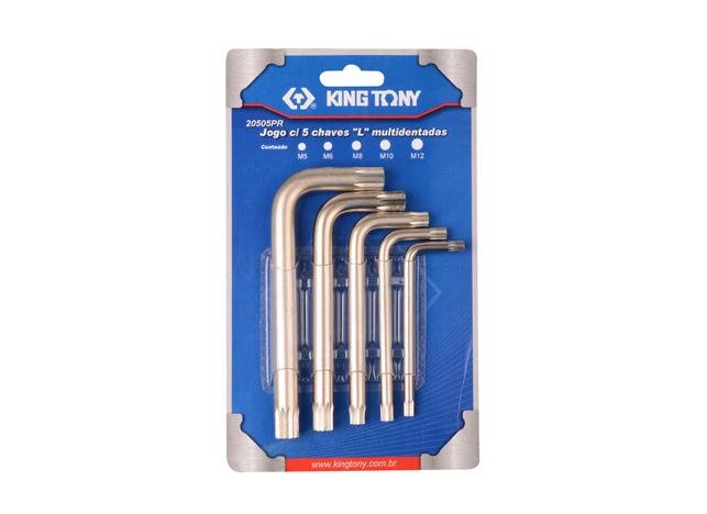 Zestaw kluczy spline KING TONY, 5szt.