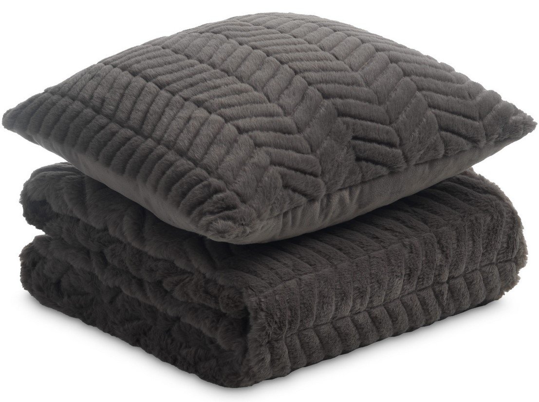 Zestaw Koc I Poduszka Dormeo Warm Hug Lux Szary Dormeo Sklep