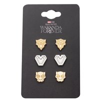 Zestaw Kolczyków Marvel Czarna Pantera Wakanda Forever Symbols