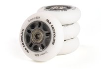 Zestaw kółek do rolek z łożyskami ABEC9 72 mm KAUCZUKOWE Nils