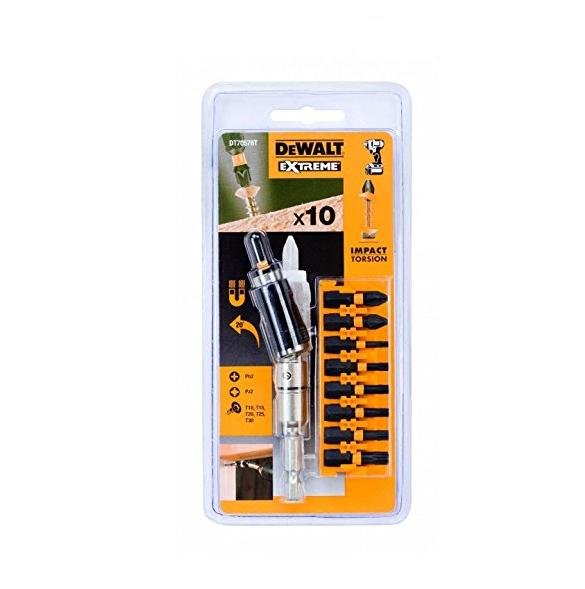 Zestaw końcówek DEWALT, 25 mm, 10 szt DT70578T