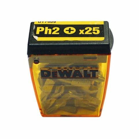 Zestaw końcówek wiertarskich DEWALT, 2x25 mm, 25 szt.