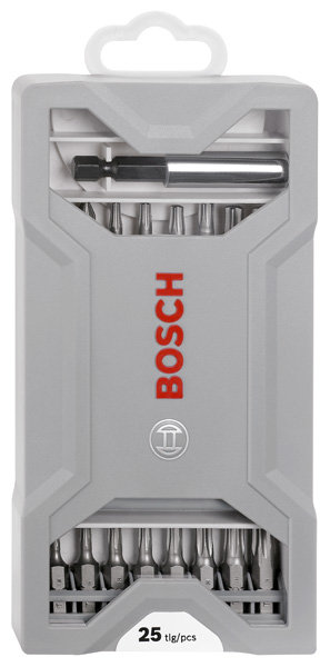 Zestaw końcówek wkręcających BOSCH, 25 mm, 25 szt 2607017037